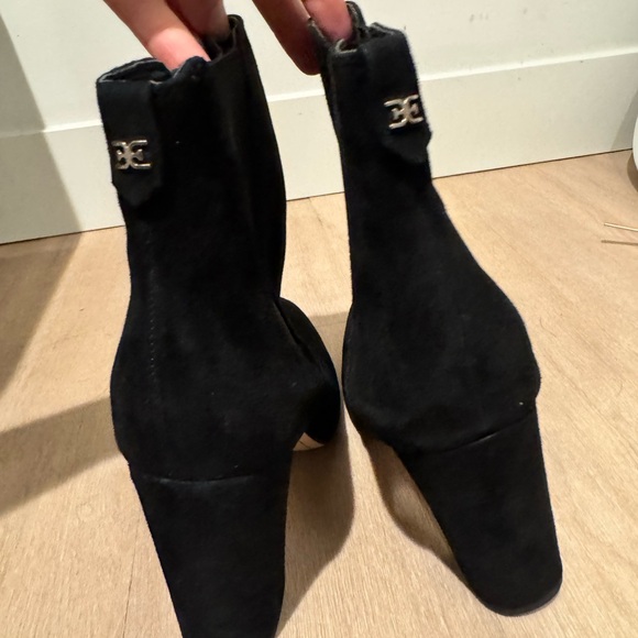Sam Edelman Suede Heel Booties - Picture 2 of 3